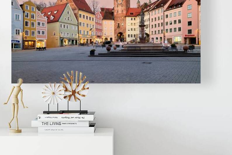 Exploring Hauptplatz square in Landsberg am Lech on the Romantic by Marco Brivio