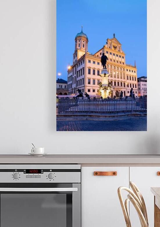 Visit rathausplatz in augsburg germany on the romantic road by Marco Brivio