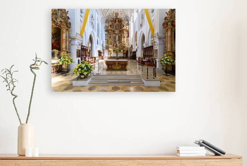 Explore church interior in Landsberg am Lech along Romantic Road by Marco Brivio