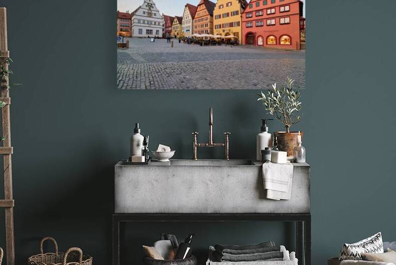 Market square in Rothenburg ob der Tauber on the Romantic Road by Marco Brivio