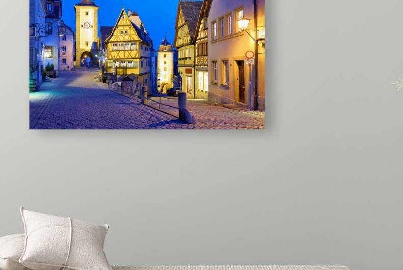 Rothenburg ob der Tauber Plonlein at sunset on the romantic road by Marco Brivio