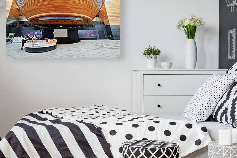 Entrance area of Auckland War Memorial Museum in Auckland New Ze by Marco Brivio