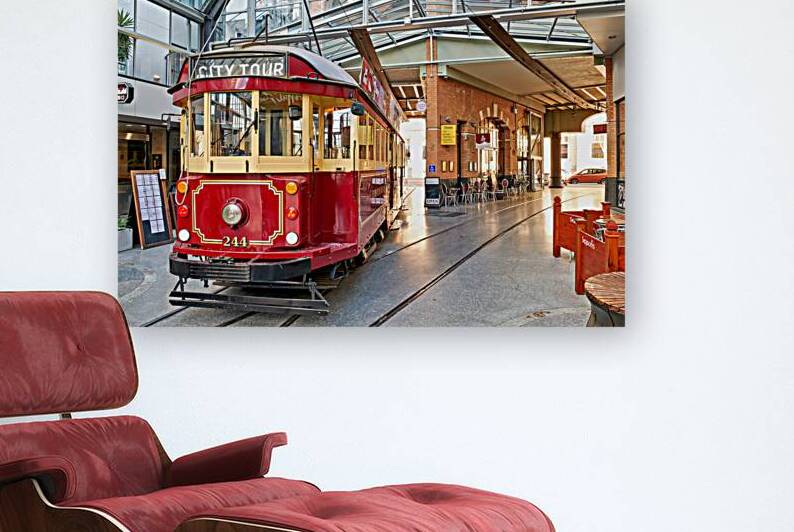 Sightseeing tram at Christchurch in New Zealand for tourists by Marco Brivio