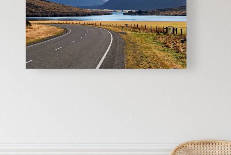 Driving towards Arthur Pass on State Highway 73 near Lake Pearso by Marco Brivio