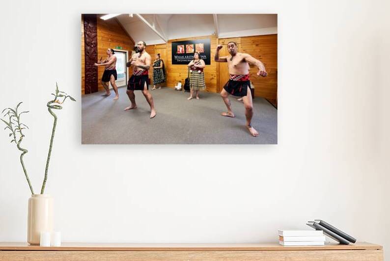 Haka dance performance at Whakarewarewa Maori Village in Rotorua by Marco Brivio