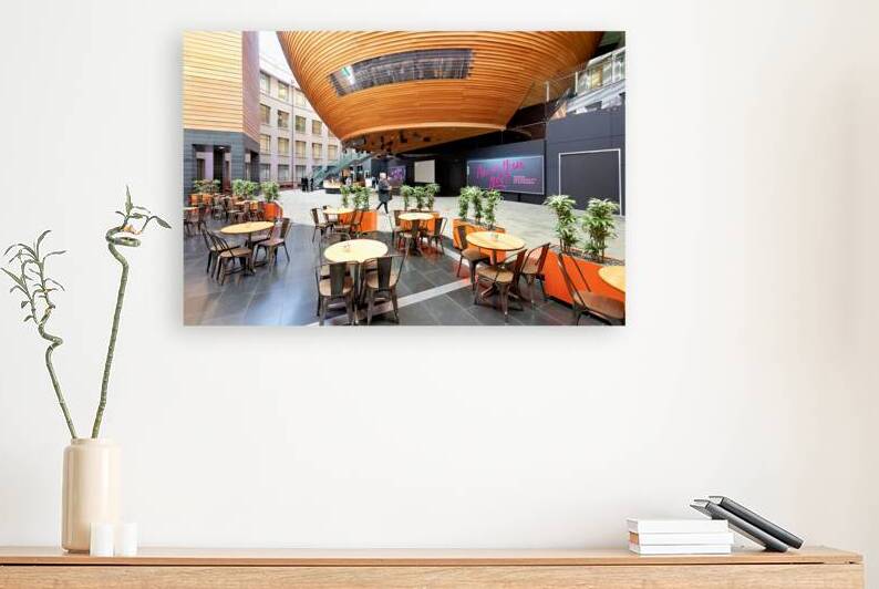 Visitors gather at Auckland War Memorial Museum entrance area by Marco Brivio