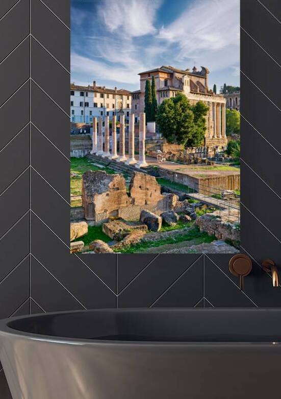 Explore Roman Forum in Rome Lazio Italy with ancient ruins by Marco Brivio