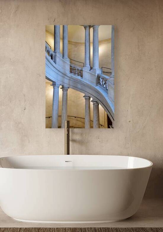 Exploring the helicoidal staircase at Galleria Nazionale dArte  by Marco Brivio