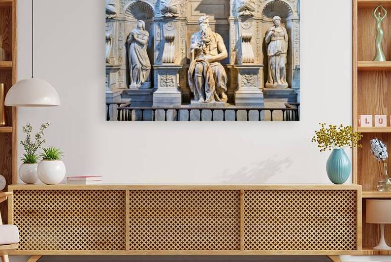 Moses sculpture by Michelangelo in San Pietro in Vincoli Rome by Marco Brivio