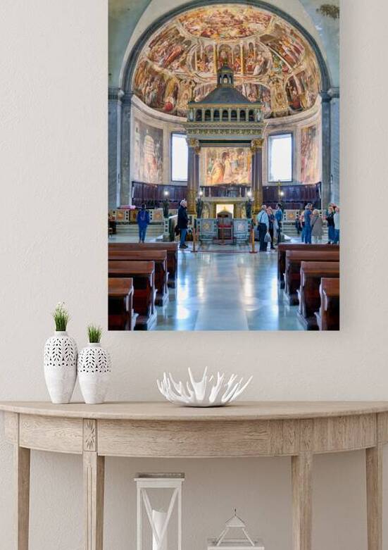 Visitors explore San Pietro in Vincoli in Rome Lazio Italy by Marco Brivio