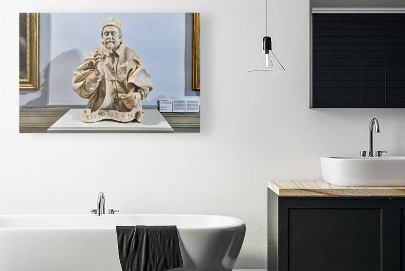 Bust of clement x by bernini in national gallery of ancient art by Marco Brivio