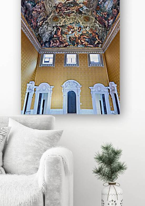 Frescoed ceiling in Salone of Galleria Nazionale dArte Antica by Marco Brivio