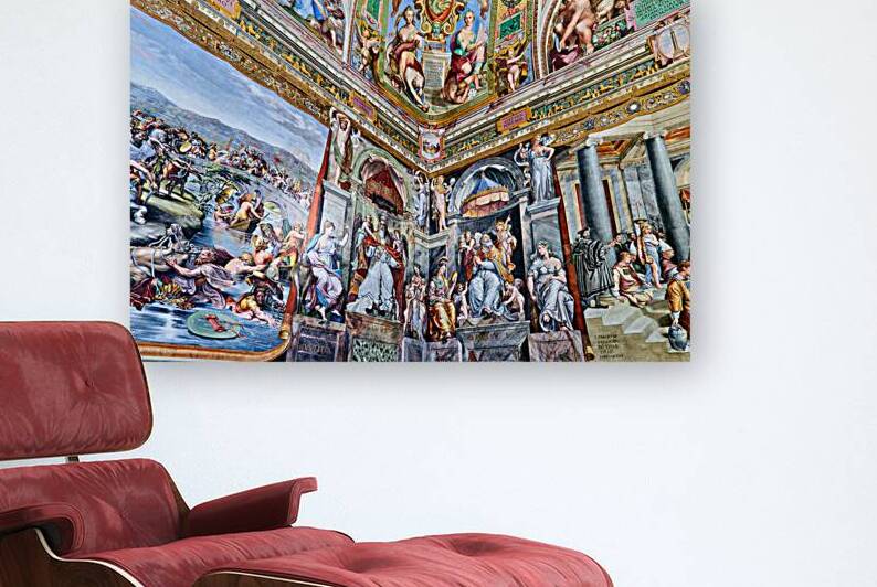 Frescoes by raphael in the vatican museums of rome by Marco Brivio