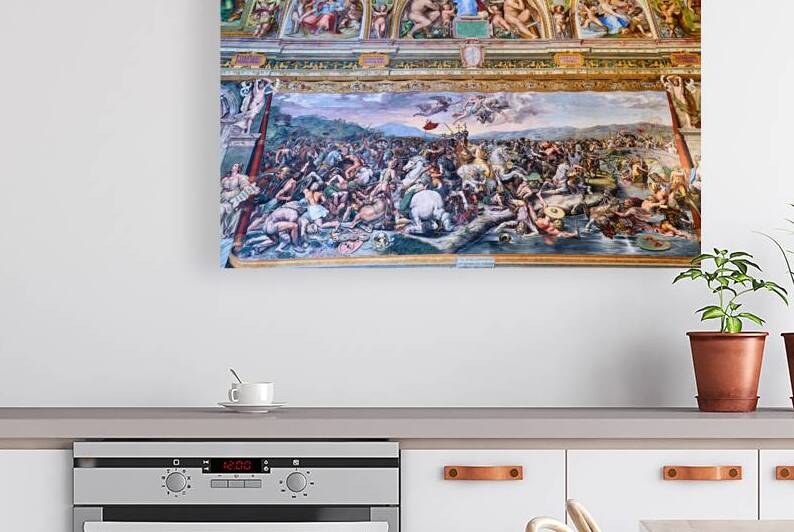 Frescoes in the raphael rooms at vatican museums in rome by Marco Brivio