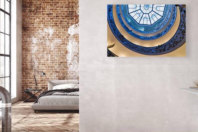 Visiting Bramante staircase at the Vatican Museums in Rome by Marco Brivio