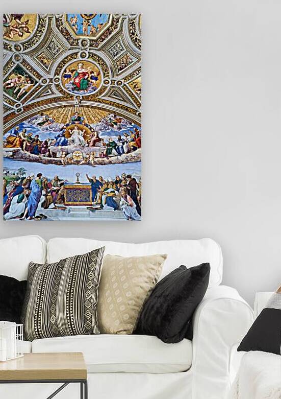 Exploring frescoes in Raphael rooms at Vatican Museums in Rome by Marco Brivio