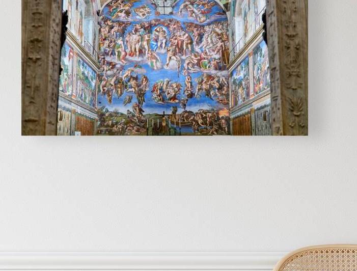 Visit to the Sistine Chapel in Vatican City showing The Last Jud by Marco Brivio