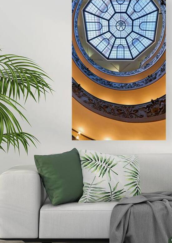 Exploring Bramante staircase in Vatican Museums in Rome Italy by Marco Brivio