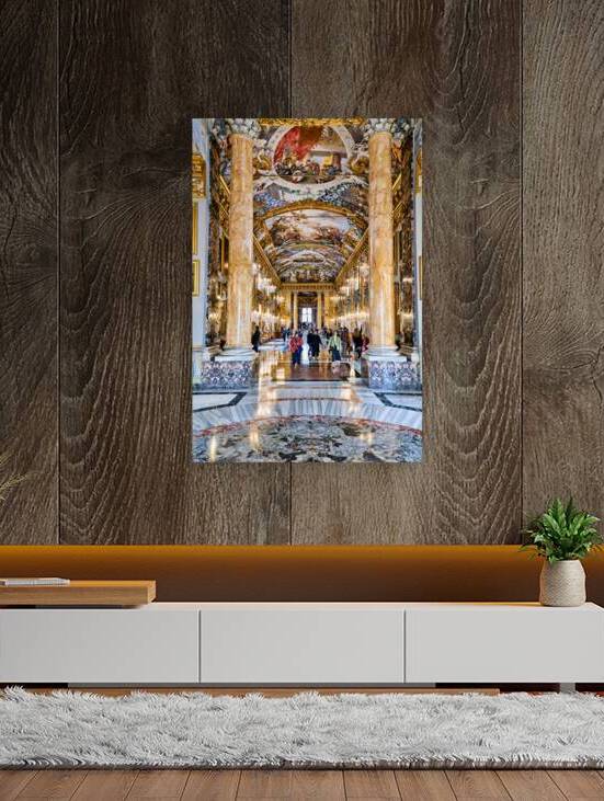 Visitors explore the Great Hall at Colonna Art Gallery in Rome by Marco Brivio