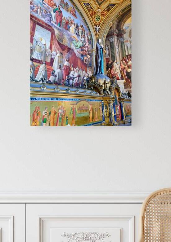 Exploring Raphael rooms frescoes at Vatican Museums in Rome by Marco Brivio