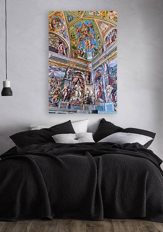 Frescoes in the raphael rooms at vatican museums in rome by Marco Brivio