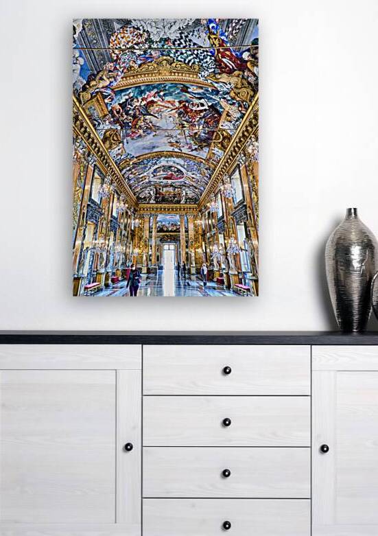 Visitors explore the Great Hall at Colonna Art Gallery in Rome by Marco Brivio