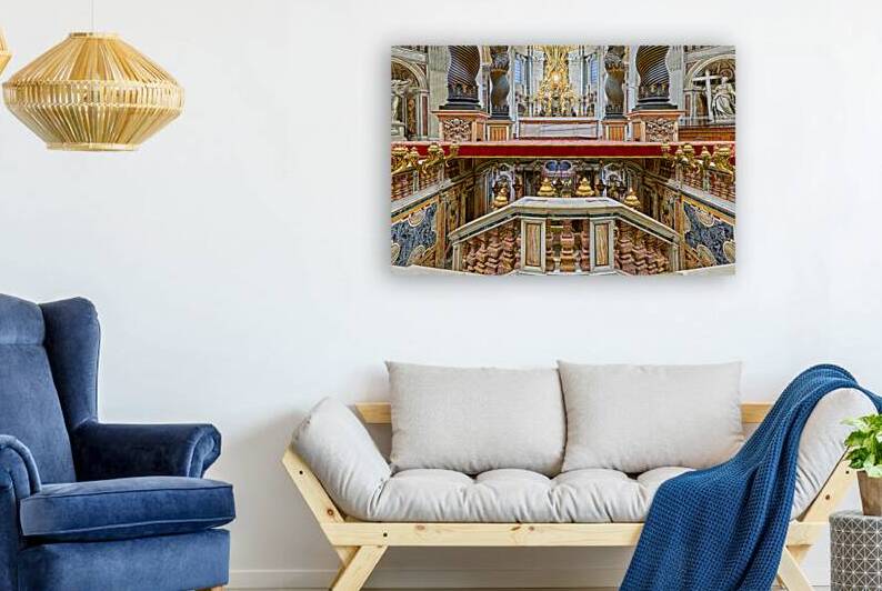 View of berninis baldacchino in saint peters basilica by Marco Brivio