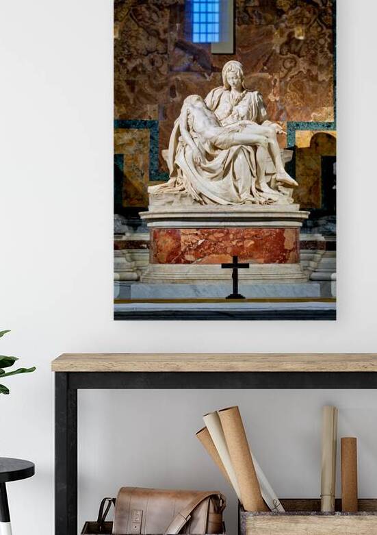 Michelangelos pieta at saint peters basilica in rome italy by Marco Brivio