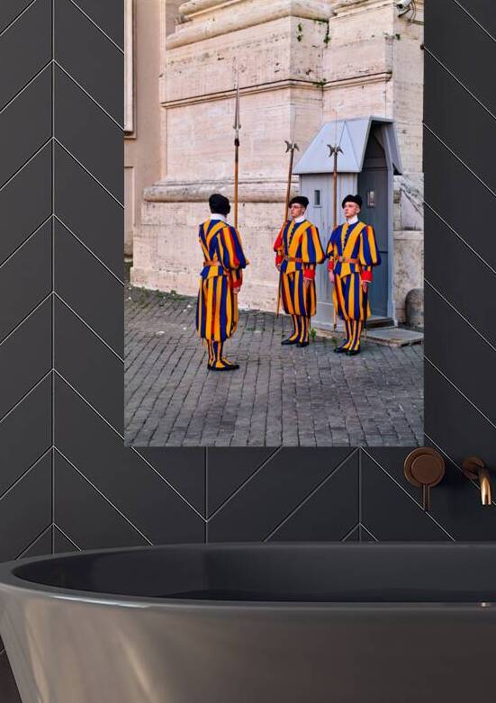 Changing of the guard ceremony in Saint Peters Square in Rome by Marco Brivio
