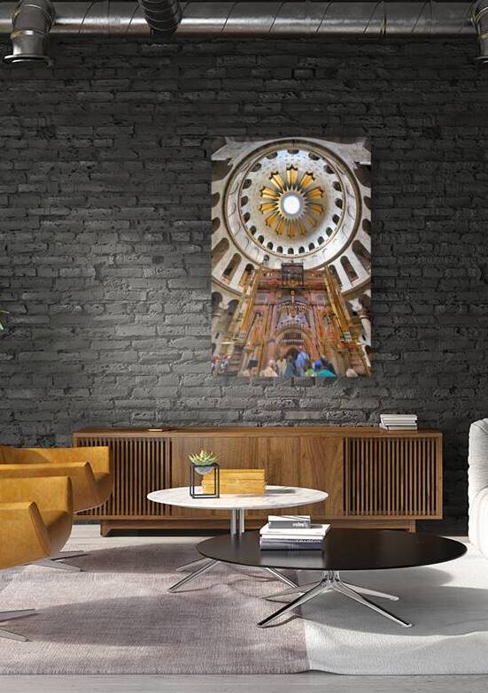 Visitors explore the church of the Holy Sepulchre in Jerusalem by Marco Brivio