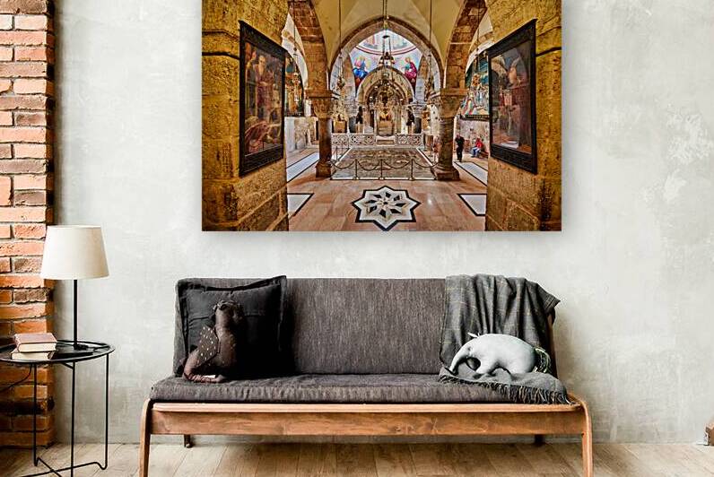 Visit to church of the Holy Sepulchre in Jerusalem during the da by Marco Brivio