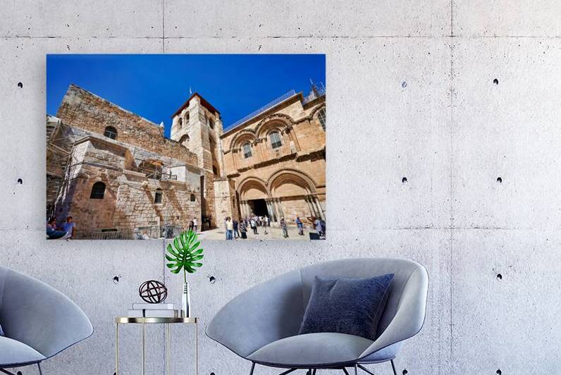 Church of the Holy Sepulchre in Jerusalem Israel on a sunny day by Marco Brivio