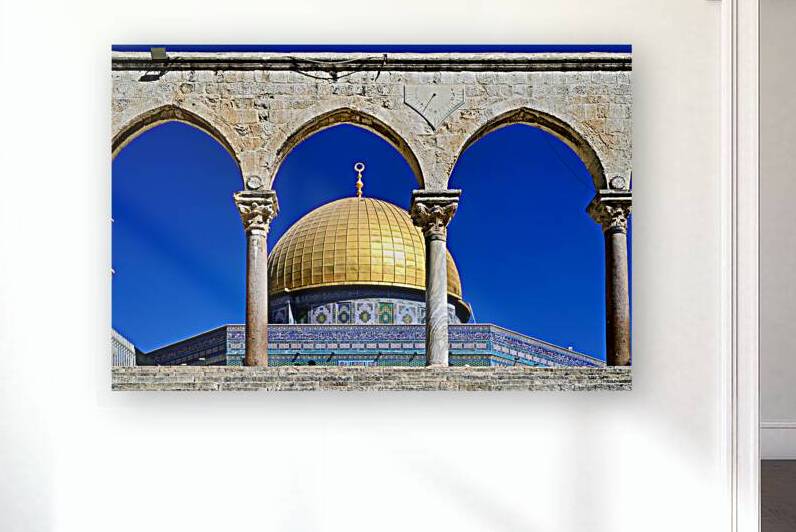 Dome of the Rock mosque at Temple Mount in Jerusalem by Marco Brivio