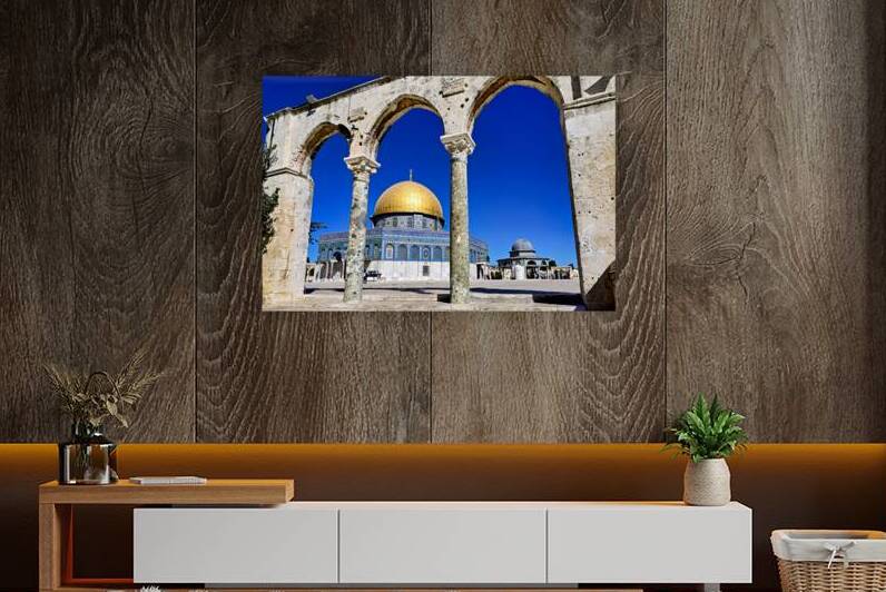 Exploring the Dome of the Rock mosque at Temple Mount in Jerusal by Marco Brivio