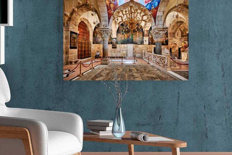 Church of the Holy Sepulchre in Jerusalem during the day by Marco Brivio