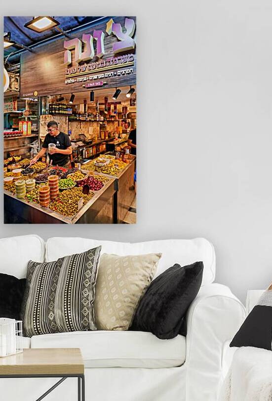 Vendors prepare food at Mahane Yehuda Market in Jerusalem by Marco Brivio