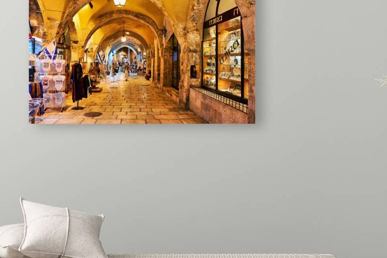 Exploring the Cardo in the Jewish quarter of Jerusalem Israel by Marco Brivio