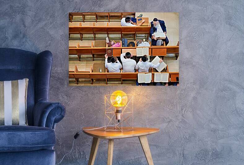 Prayer study at Hurva Synagogue in Jerusalem by Marco Brivio