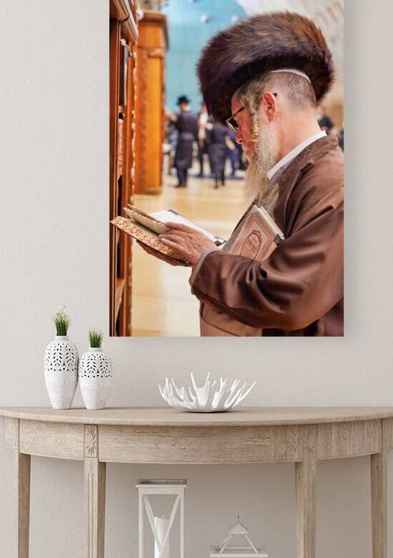 Prayers at the wailing wall in jerusalem by orthodox jews by Marco Brivio