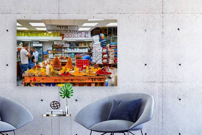 Spices and people at Mahane Yehuda Market in Jerusalem by Marco Brivio