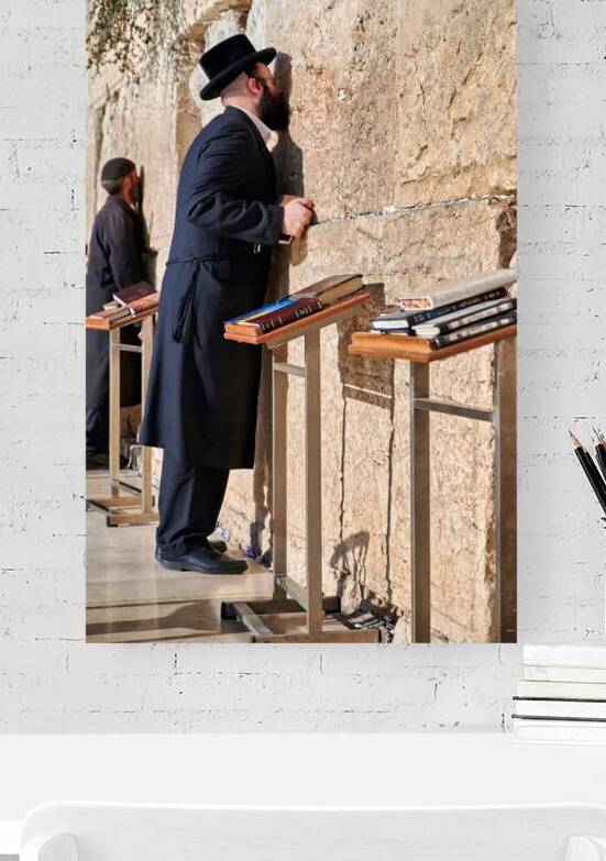 Prayers at the western wall in jerusalem by Marco Brivio