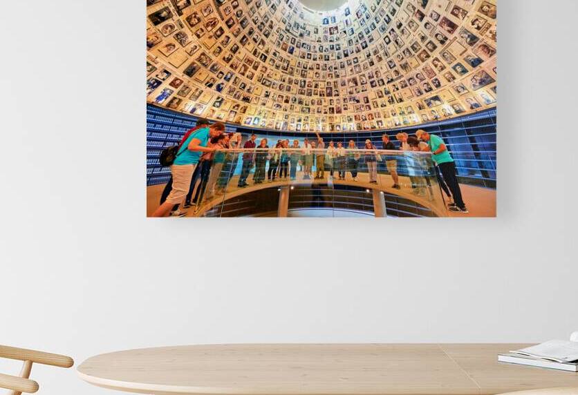 Visit to yad vashem hall of names in jerusalem by Marco Brivio