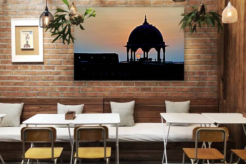 Sunset view at Khimsar Fort in Rajasthan India by Marco Brivio