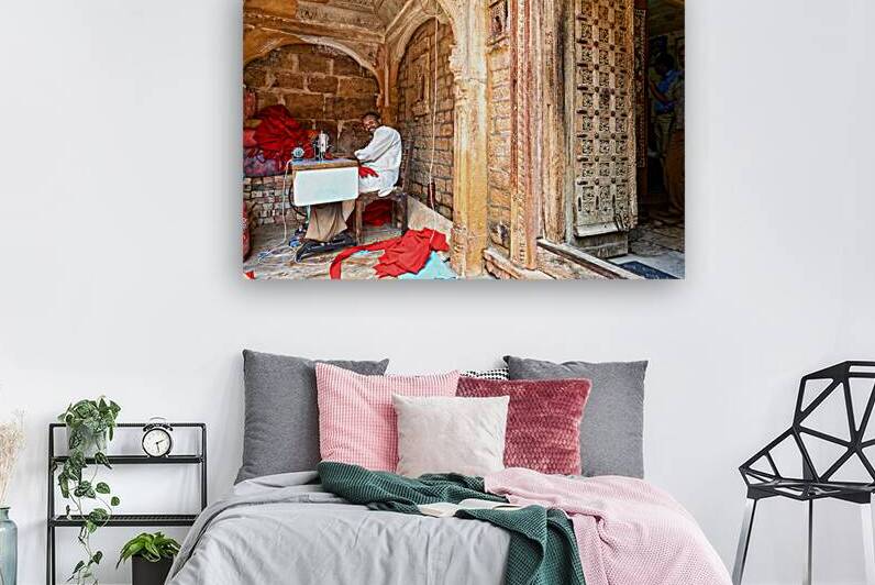 Traditional haveli house in Jaisalmer Rajasthan with tailor wor by Marco Brivio