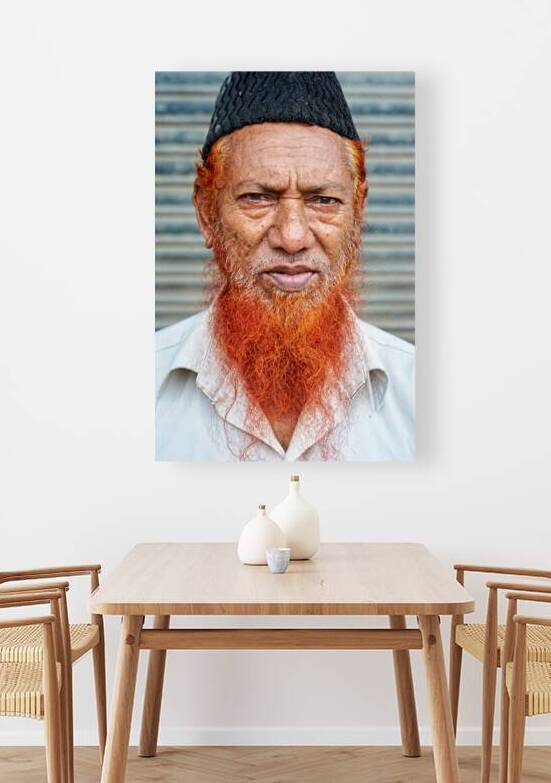 Portrait of a man with red beard in Jodhpur India by Marco Brivio