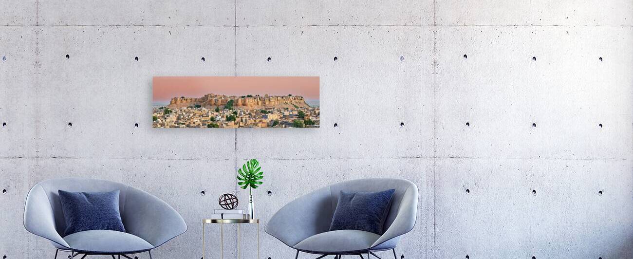 Cityscape of Jaisalmer during sunset in Rajasthan by Marco Brivio