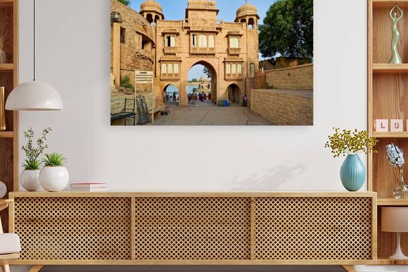 Exploring the gate to Gadisar Lake in Jaisalmer Rajasthan by Marco Brivio