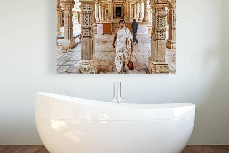 Tourists explore Chittorgarh Fort during a sunny day in Rajastha by Marco Brivio