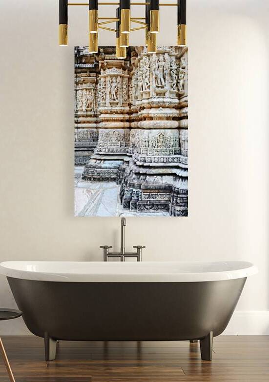 Jain old temples in Ranakpur located in Rajasthan India by Marco Brivio