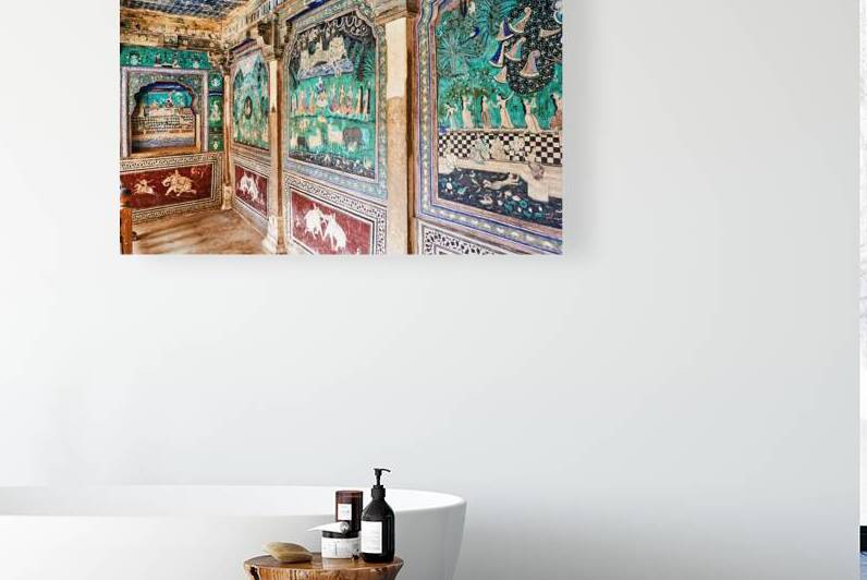 Decorations and paintings at Taragarh Fort in Bundi Rajasthan by Marco Brivio